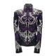 Purple, White and Silver Sequence showmanship Jacket - 209955