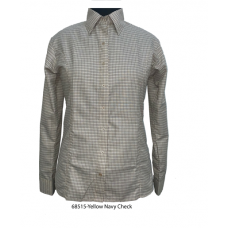 Hidden Zipper w/Button Placket Shirt in Checks/Plaid Fabric