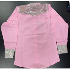 Pink Show Shirt with Sequins - 38257