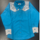 Turquoise Show Shirt with Sequins - 38257